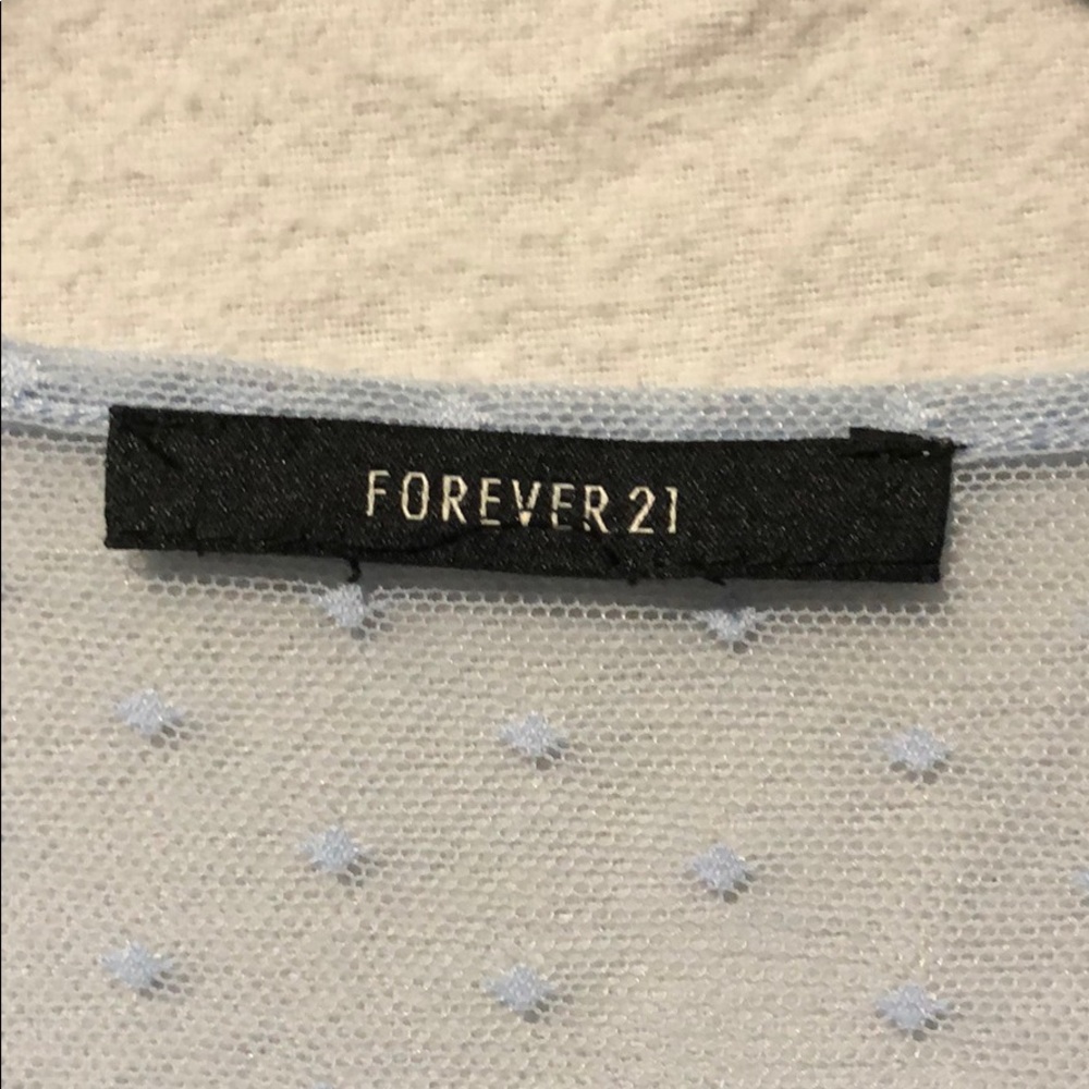 Bundle 4 for $20 Light Blue Sheer Longsleeve - Picture 2 of 2